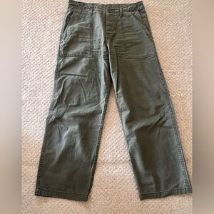 imogene + willie blake military trouser in olive